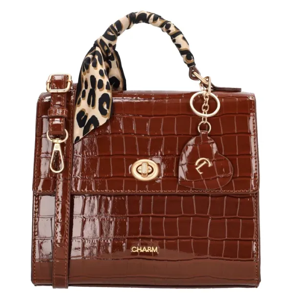 Charm London Hand/Schoudertas Knightsbridge Bruin - Afbeelding 2