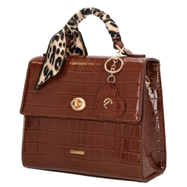 Charm London Hand/Schoudertas Knightsbridge Bruin - Afbeelding 3