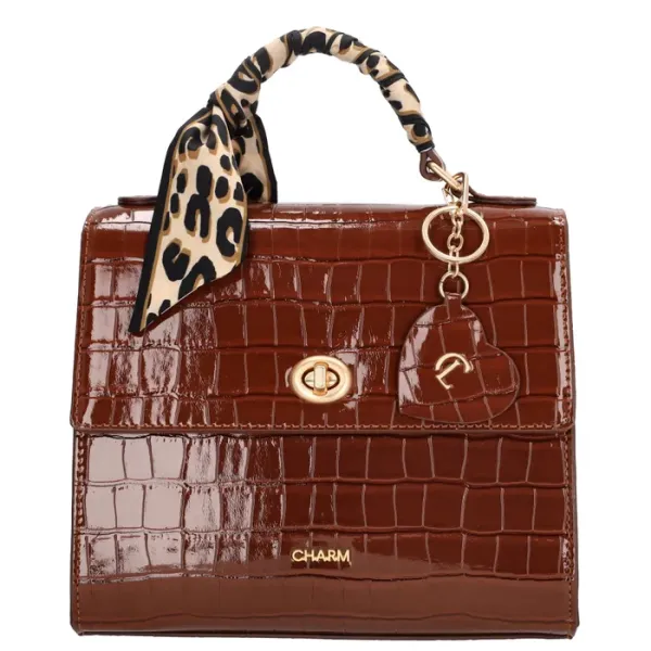 Charm London Hand/Schoudertas Knightsbridge Bruin - Afbeelding 7