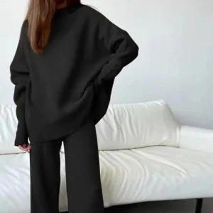 Oversized Gebreide Tweedelige Set voor Dames