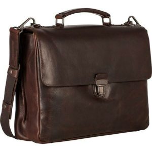 Leonhard Heyden Roma Briefcase 2 Compartments brown