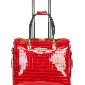 Olivia Lauren Laptoptrolley Alice Rouge Croco Rood