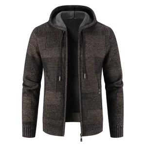 Capuchon Gebreide Cardigan voor Heren